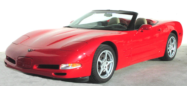 2000 Red Convertible Corvette