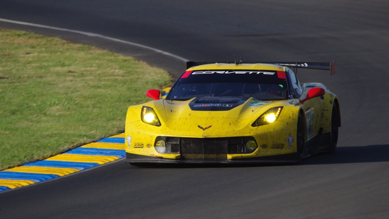 The number 74 Corvette C7.R at the 2014 24 Hours of Le Mans