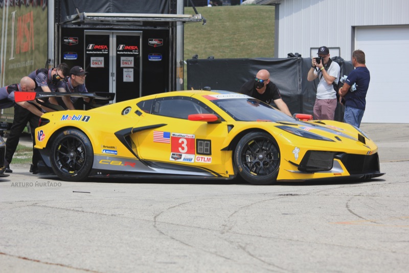 The mid-engine Corvette C8.R race car