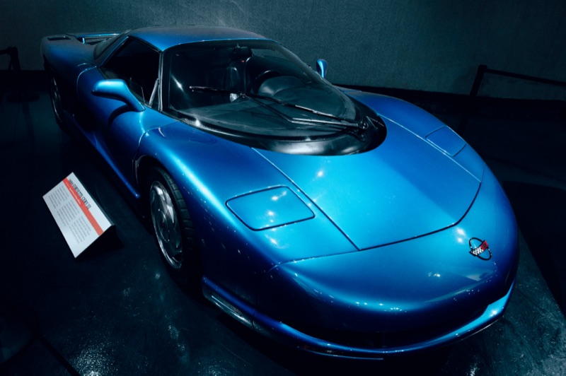 The 1990 Chevrolet Corvette CERV III mid-engine concept
